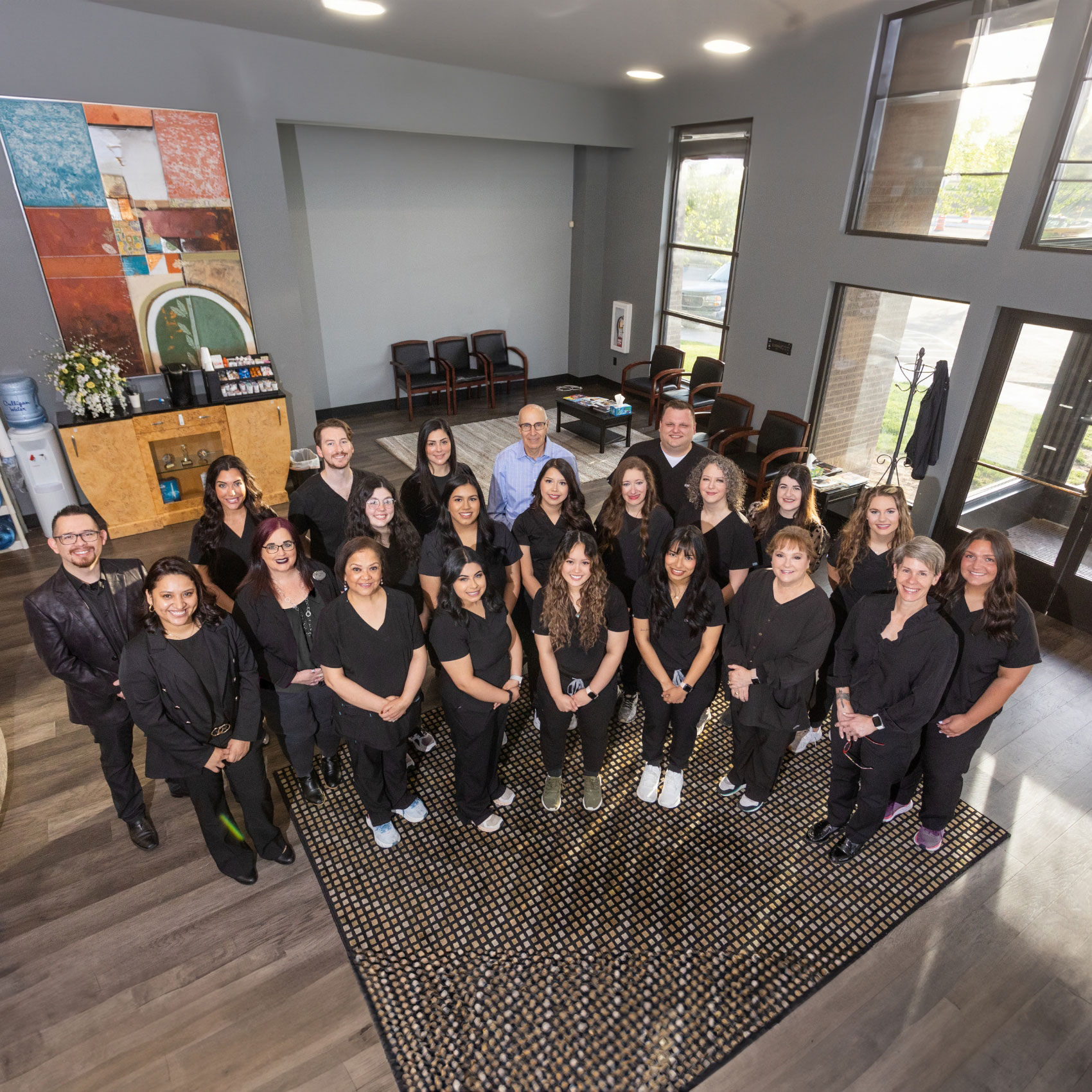 Smiling dental team in Rogers